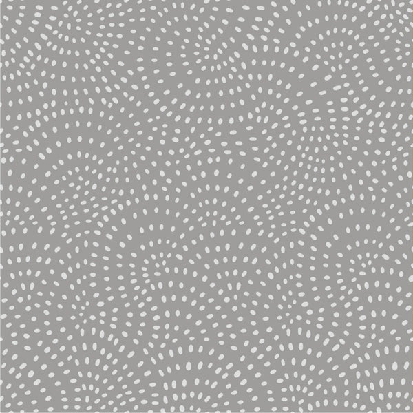 Twist is a modern blender cotton fabric from Dashwood studios with small spots available in many striking shades. This being the Pewter grey colourway. Available in store and online at Fabric Focus Edinburgh.