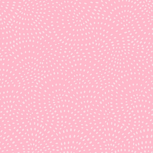 Twist is a modern blender cotton fabric from Dashwood studios with small spots available in many striking shades. This being the Pink colourway. Available in store and online at Fabric Focus Edinburgh.