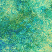 Stonehenge Gradations embodies an extensive range of basic stone textures.  The progression of colour and value in each palette can be used alone or in combination with other palettes. This being Peacock ACCENT Rainforest from the Peacock colour story. Available to buy in quarter metre increments at Fabric Focus.