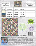 A colourful quilt kit featuring the new collection from Moda, Chelsea Garden. Easy to make blocks combine to make a stunning quilt plain Bella accent. Everything to make the quilt top is included, just add wadding and backing!  Available at Fabric Focus Edinburgh April 2024. Pre-order NOW