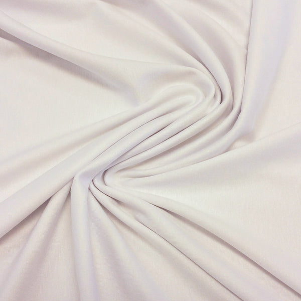 Viscose Jersey : White. Fabric Focus