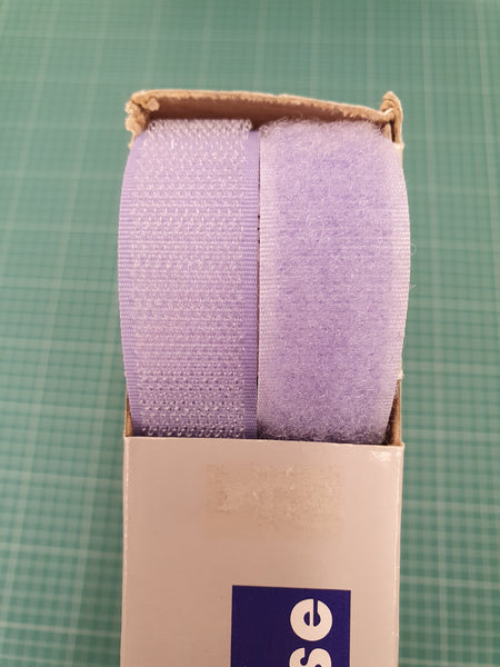 hook and loop fastener tape. velcro. lilac. Fabric Focus