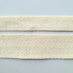 herringbone twill tape. natural. Fabric Focus