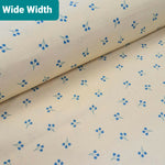 wide width backing fabric. cream sprig. Fabric Focus