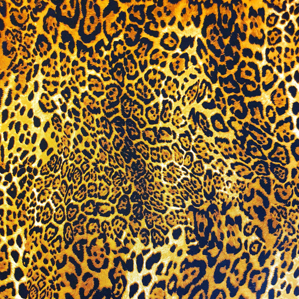cotton poplin with leopard print. Available in store and online at Fabric Focus Edinburgh.