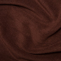 anti pil polar fleece. chocolate brown. Fabric Focus