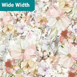 arabesque wide width. 100% cotton. 108". floral. Fabric Focus
