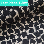 Polyester Madrid Crepe- Ivory Geometric