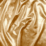 Bright metallic foil on a stretch jersey base cloth - perfect for fashion, costume and crafts . Metallic gold colourway. Available at Fabric Focus Edinburgh.