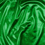 Bright metallic foil on a stretch jersey base cloth - perfect for fashion, costume and crafts . Metallic emerald colourway. Available at Fabric Focus Edinburgh.