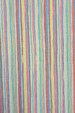 Cotton Print perfect for making shirts, dresses, lightweight trousers and skirts. Multi coloured stripe cotton with crinkle finish. Sold @ Fabric Focus.
