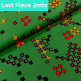 Viscose emerald Jive Print