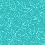 Twist is a modern blender cotton fabric from Dashwood studios with small spots available in many striking shades. This being the Turquoise colourway. Available in store and online at Fabric Focus Edinburgh.