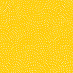 Twist is a modern blender cotton fabric from Dashwood studios with small spots available in many striking shades. This being the Yellow colourway. Available in store and online at Fabric Focus Edinburgh.