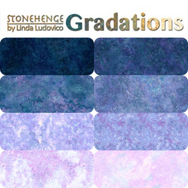 Fat Quarter Bundle - Stonehenge Gradations - Mystic Twilight (8)