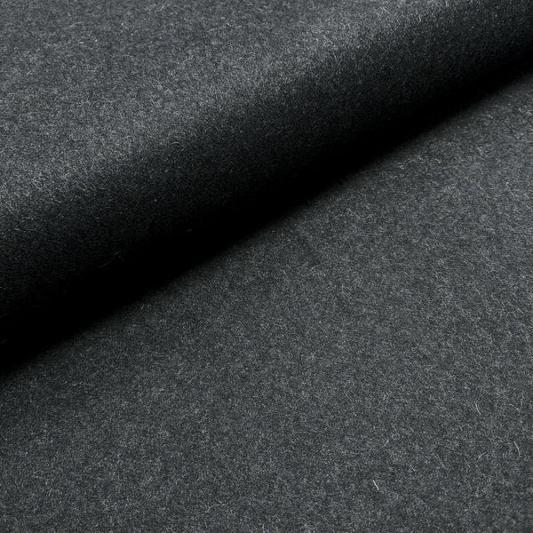 dark navy cashmere and pure new wool fabric
