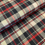 Cotton Flannel - Red/Navy