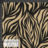 Viscose Twill - Neutral Zebra by Light & Lush