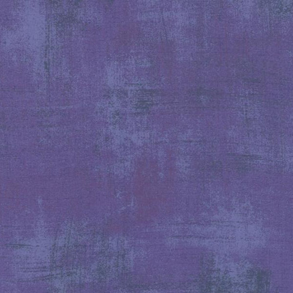 A rich purple Hyacinth grunge print. Grunge Basics from Moda Fabrics is one of our favorite blenders ever! Grunge is great for adding that little extra something to a quilt, like texture and depth.  Available in quarter metre increments at Fabric Focus.