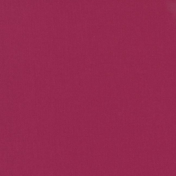 An absolute iconic plains range for quilters worldwide - Bella Solids by Moda. On a superb quality base cloth this premium plain will stitch beautifully and is perfect for not just quilting but all sewing projects that require a block colour fabric, in this case, Garnet 328. Available to buy at Fabric Focus.