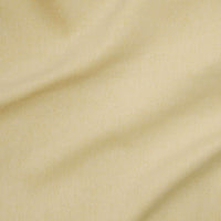 Mid-weight polyester cotton mix denim. Available in numerous fashion shades including this soft yellow Available to buy in half metre increments at Fabric Focus