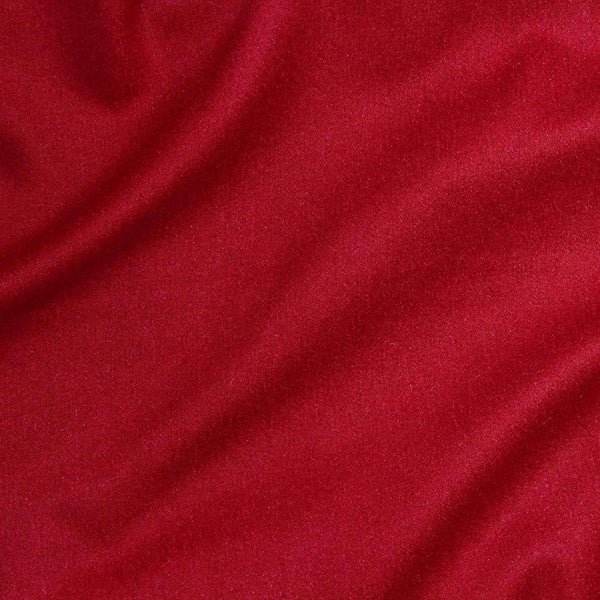 wool viscose melton in red colourway