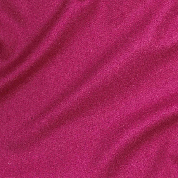 wool viscose melton in bright fuchsia colourway