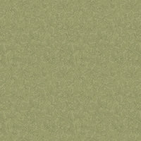 Solid green cotton with a subtle pattern of oak leaves