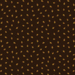 Brown background with small gold acorns pattern