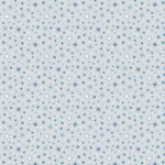 Pattern of small stars on a light blue background