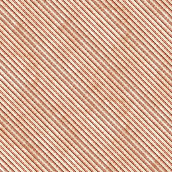 Fabric with red and beige diagonal stripes
