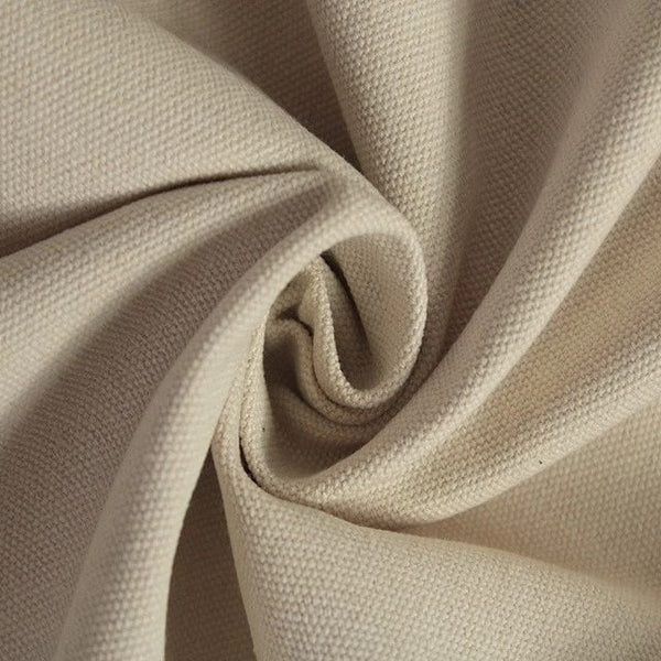 heavy waxed cotton in ecru colourway