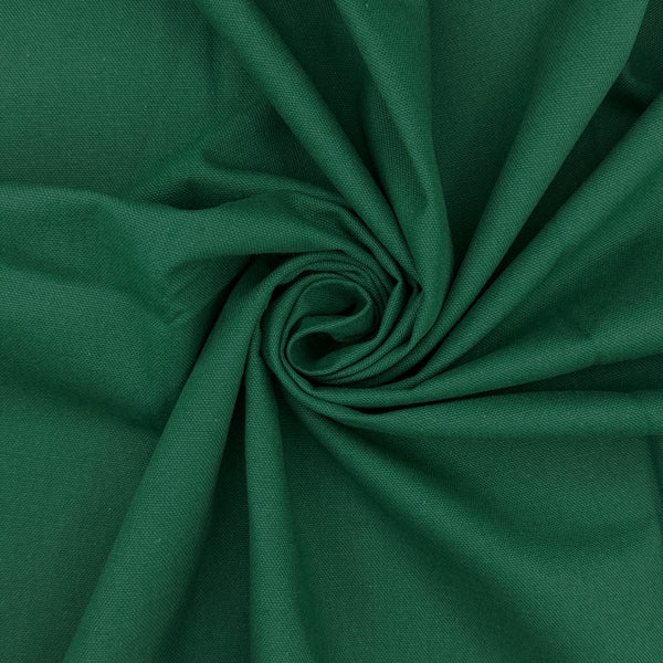 Washed 100% Cotton Canvas available in 20 shades, This being the bottle green colourway
Available to buy in half metre increments at Fabric Focus Edinburgh