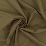 Washed 100% Cotton Canvas available in 20 shades, This being the khaki colourway
Available to buy in half metre increments at Fabric Focus Edinburgh