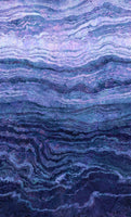 Stonehenge Ombre with a progression of colour from light to dark across the width in the dark purple Twilight colourway. Sold at Fabric Focus Edinburgh