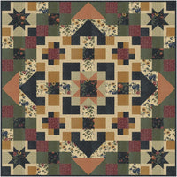 Beautiful traditional looking quilt using Moda Kansas Troubles fabric collection _ Daisy Lane. Available at Fabric Focus Edinburgh.