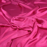 Gorgeous viscose satin in gorgeous magenta pink shade from Fabric Godmother and available at Fabric Focus Edinburgh