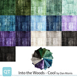 Fat Quarter Bundles. Each fat quarter measures approx 50cm x 56cm.
This collection from Dan Morris features Into the Woods in 16 cool shades.