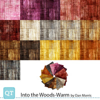 Fat Quarter Bundles. Each fat quarter measures approx 50cm x 56cm.
This collection from Dan Morris features Into the Woods in 16 warm shades.