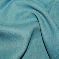 Ramie Cotton Linen-Handle is a versatile and durable and far cheaper alternative to linen versions. This being the fashionable teal colourway.  Available to buy in metre increments from Fabric Focus Edinburgh. 