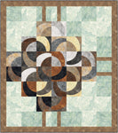 A gorgeous quilt kit using the new 'must have' Stonehenge Gradations fabrics in soft tones of green, grey and brown with touches of black. Using easy to piece curves to wonderfully dramatic effect. Available at Fabric Focus Edinburgh.