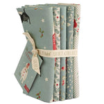 Tilda fat quarter bundle of new Merry Little Christmas range in duckegg colourway
