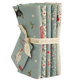 Tilda fat quarter bundle of new Merry Little Christmas range in duckegg colourway