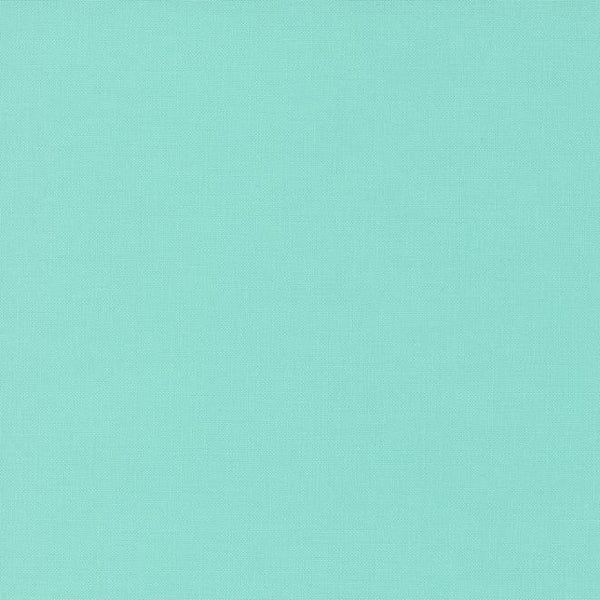 Bella Solid light blue aqua fabric swatch .