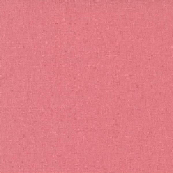 Bella solid pink cotton fabric called rosewater from Moda 