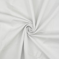 Washed 100% Cotton Canvas available in 20 shades, This being the classic white colourway.
Available to buy in half metre increments at Fabric Focus Edinburgh