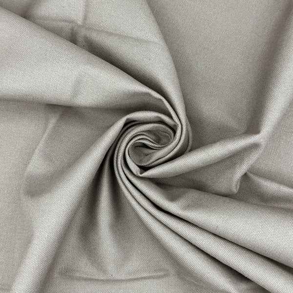 Washed 100% Cotton Canvas available in 20 shades, This being the neutral silver colourway.
Available to buy in half metre increments at Fabric Focus Edinburgh