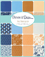 Denim & Daisies Charm Pack by Fig Tree for Moda