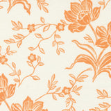 Denim & Daisies large orange floral on an off white background from Fig Tree Co for Moda. Sold in quarter metre increments at Fabric Focus