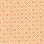 Denim & Daisies orange floral in trellis on off white background from Fig Tree Co for Moda. Sold in quarter metre increments.